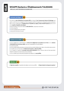 WOAPPI Zacharie c/ Établissements TALEZANG