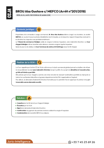 BROU Aka Gustave c/ MEFCO