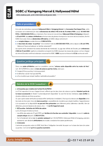 CCJA, 2e ch., (Arrêt n°001/2004) du 08 jan. 2004 SGBC c/ Kamgang Marcel & Hollywood Hôtel